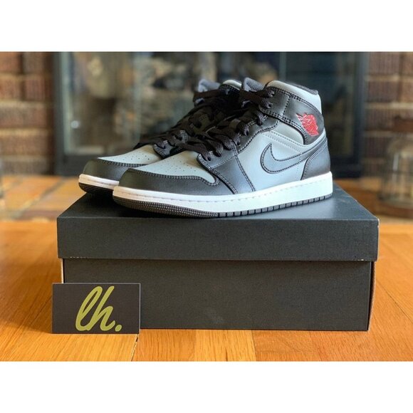 Size 7.5 Nike Air Jordan 1 Mid "Shadow Red" - Picture 2 of 5